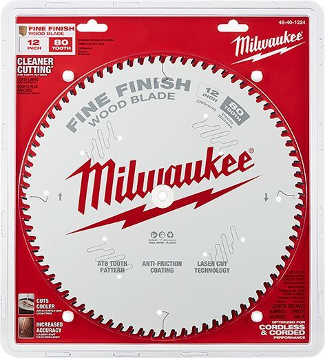 Milwaukee Fine Finish Circular Saw Blade, 80T, 12-In