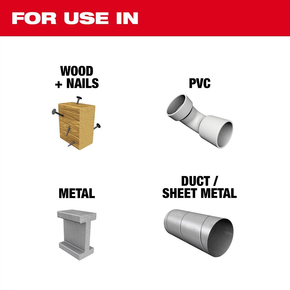 Milwaukee Multi-Material T-Shank Bi-Metal Jig Saw Blade, 10 TPI, 4-In, 5-Pk