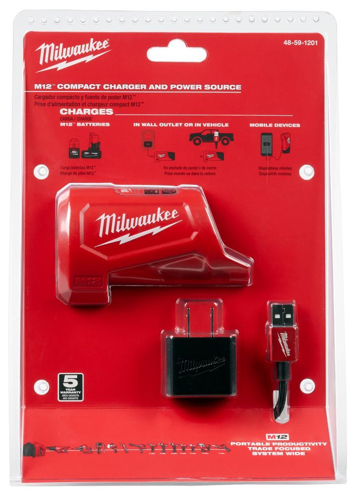 Milwaukee M12 Compact Charger And Power Source