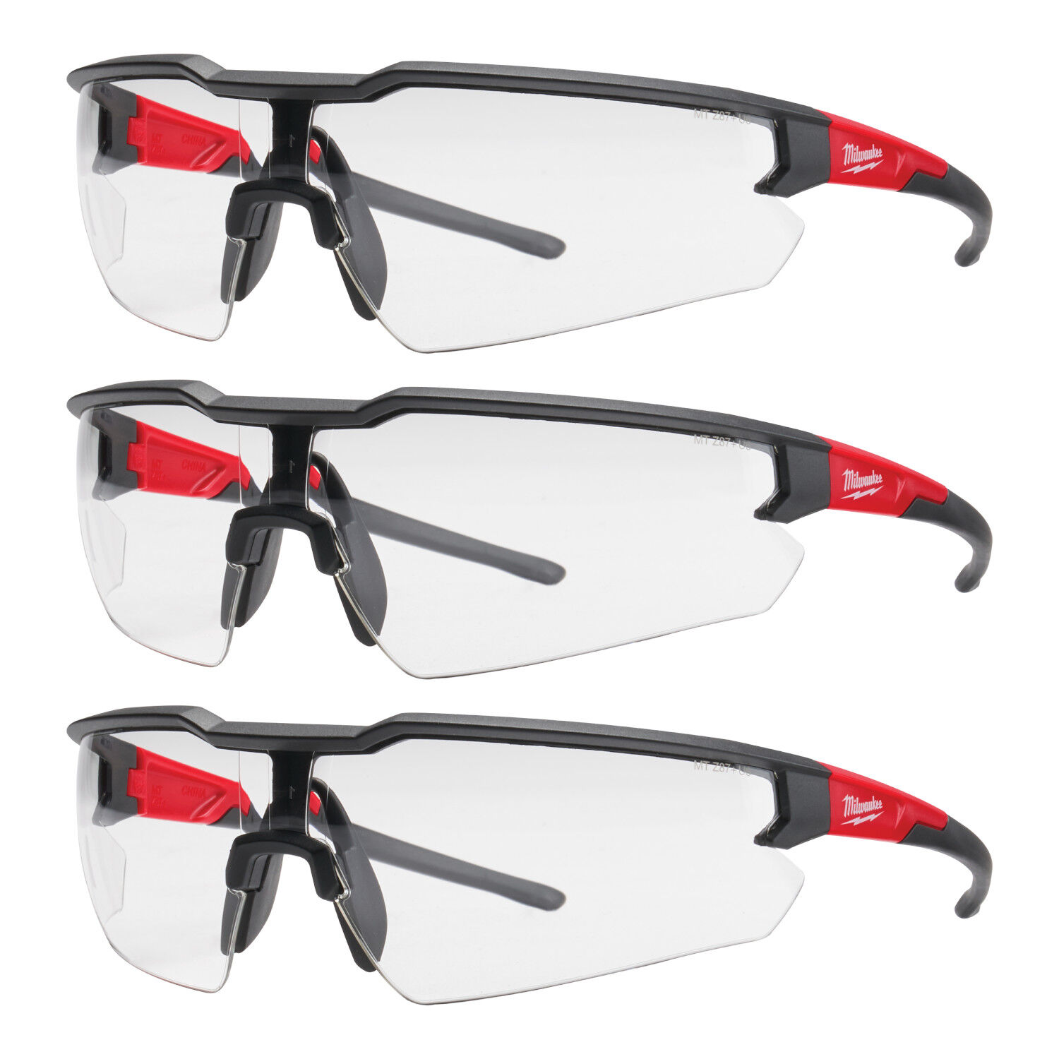 Milwaukee Clear Lense Anti-Scratch Safety Glasses, 3 pk.