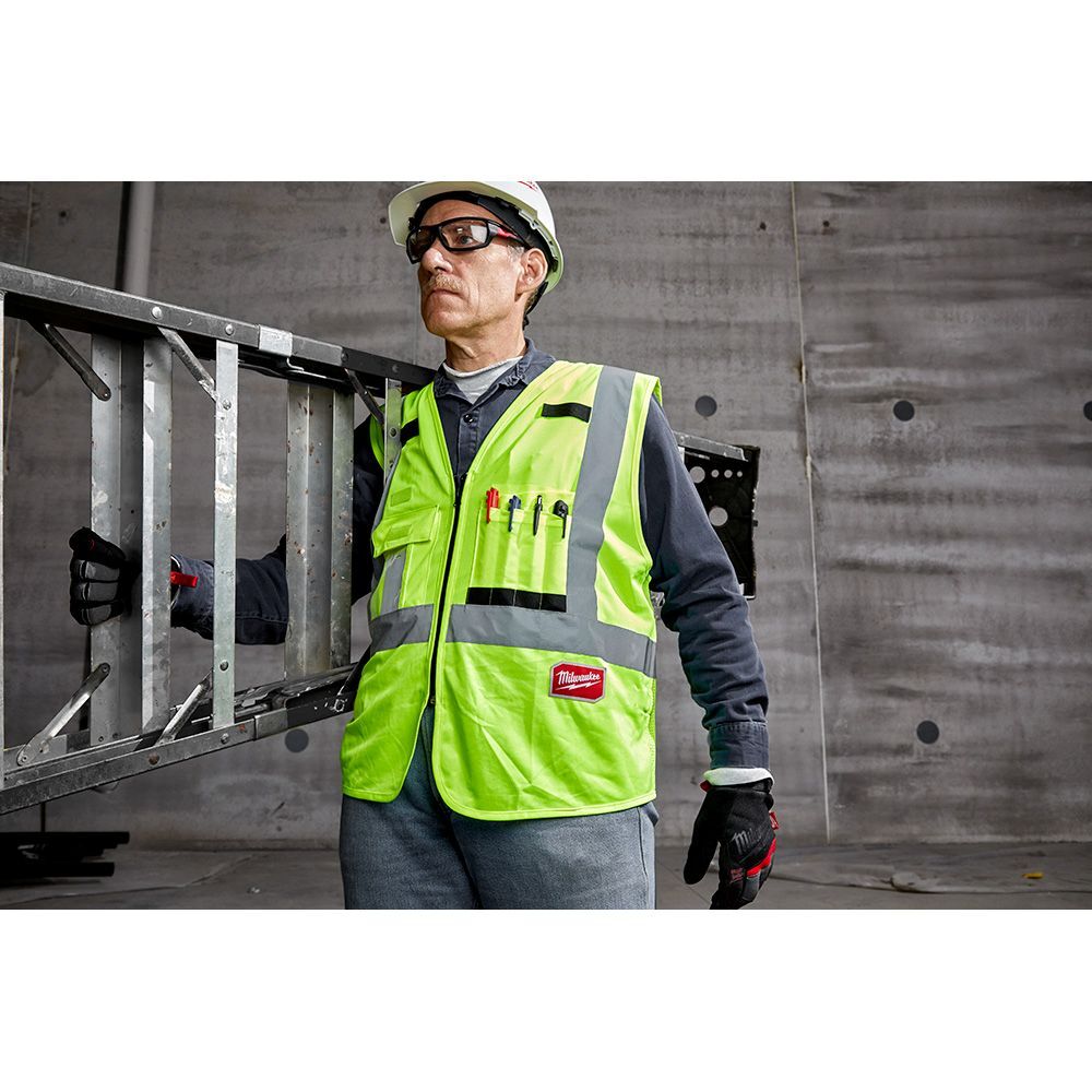 Milwaukee Class 2 High Visibility Yellow Safety Vest