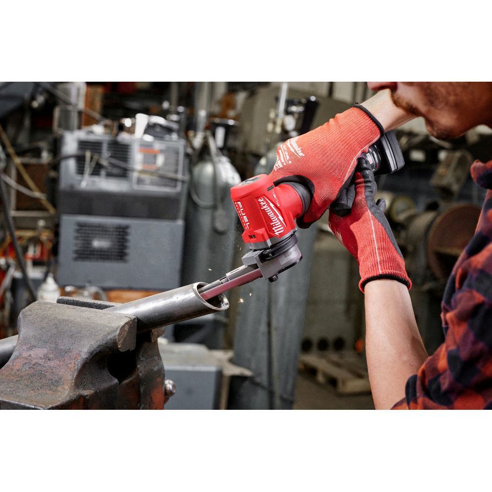 Milwaukee 1/2-In x 18-In 40/60/80/120 Grit Bandfile Belts, 4-Pk