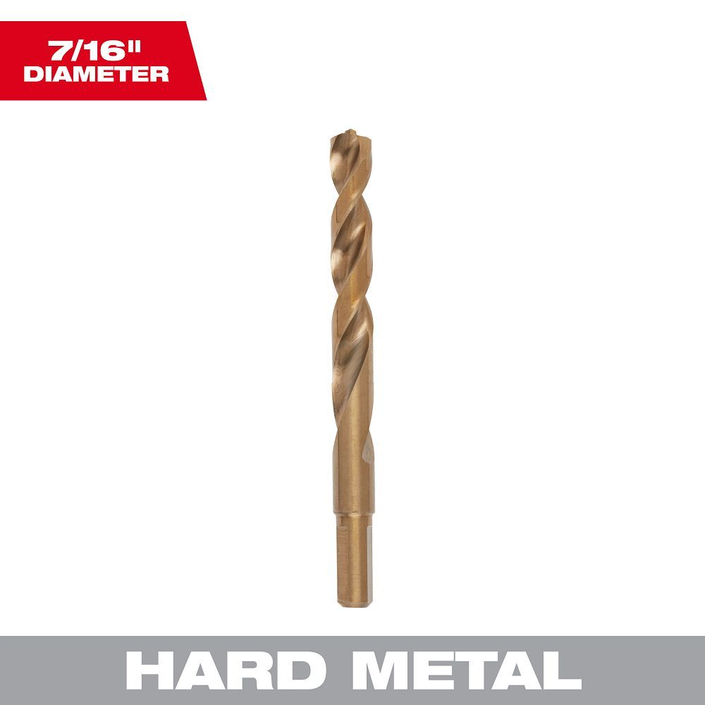 Milwaukee Red Helix Cobalt Drill Bit, 7/16-In
