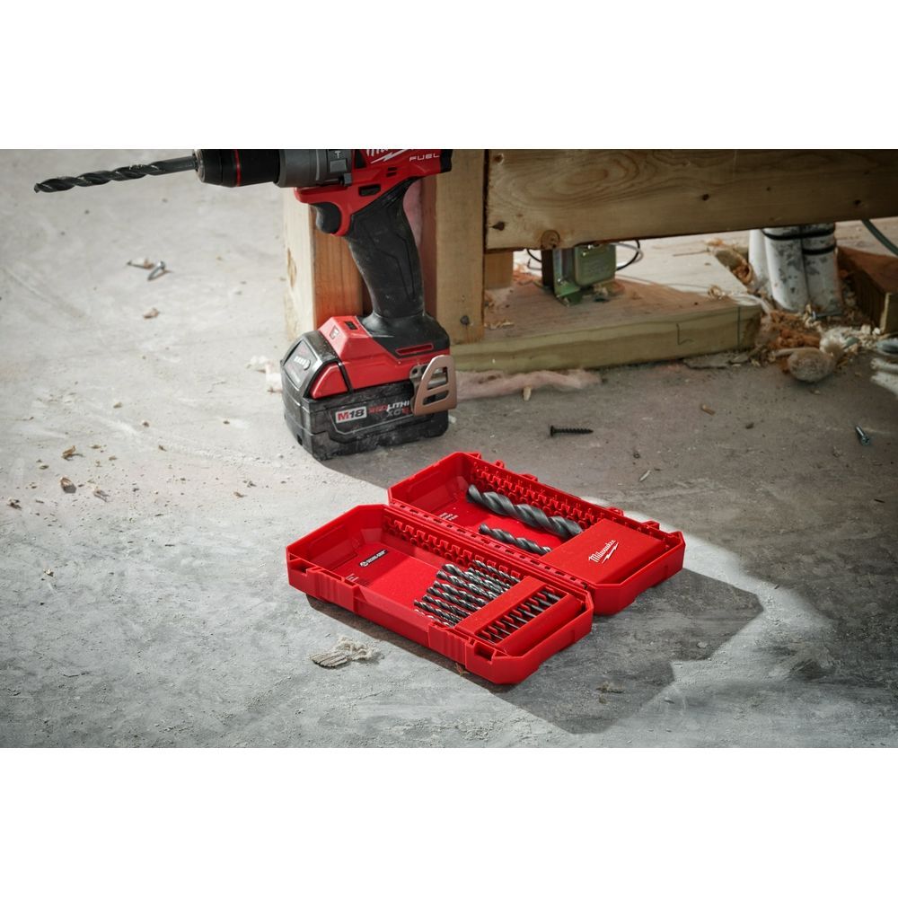 Milwaukee THUNDERBOLT Black Oxide Drill Bit Set, 29-Pc