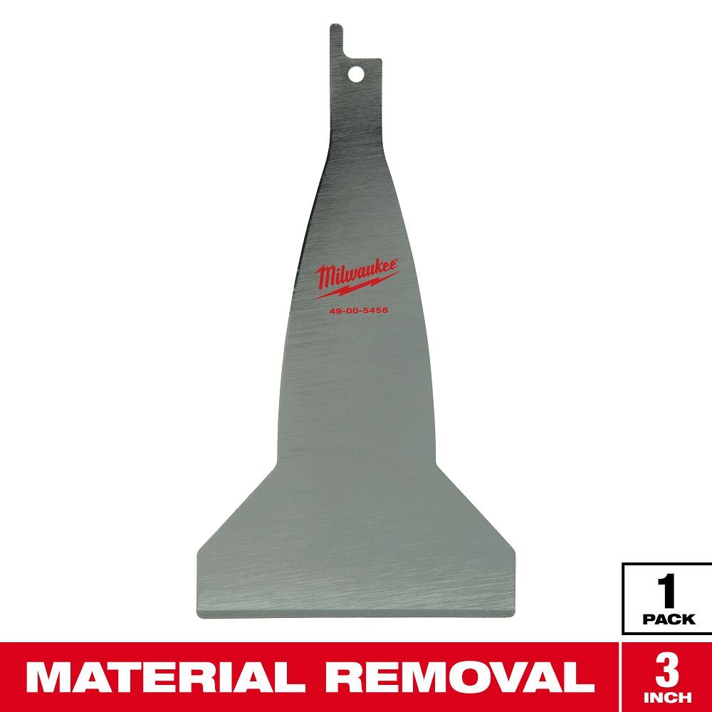 Milwaukee Sawzall Scraper Blade, 3-In