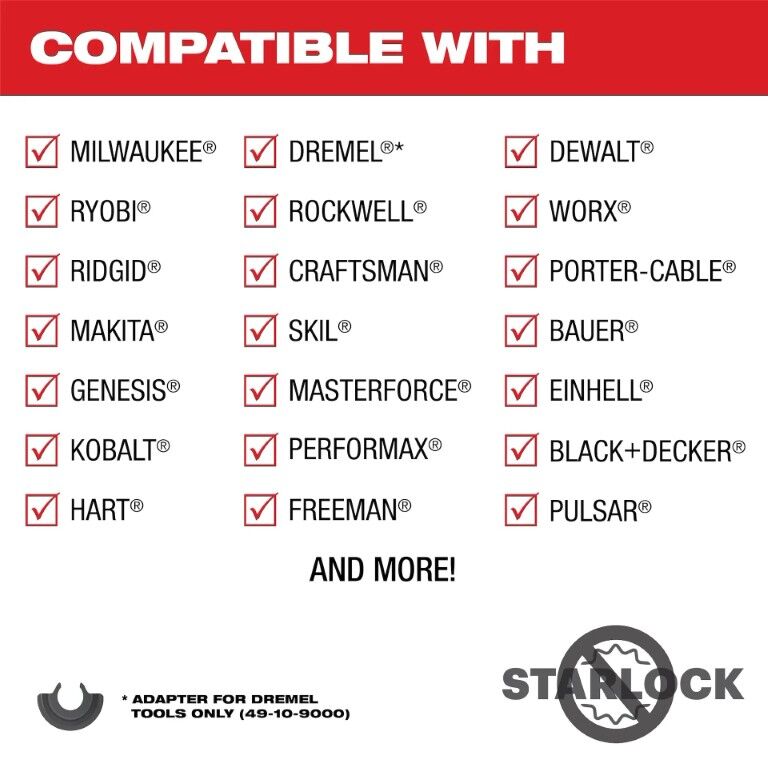 Milwaukee Open-Lok Oscillating HCS Wood Universal Fit Blade Set, 3-Pc
