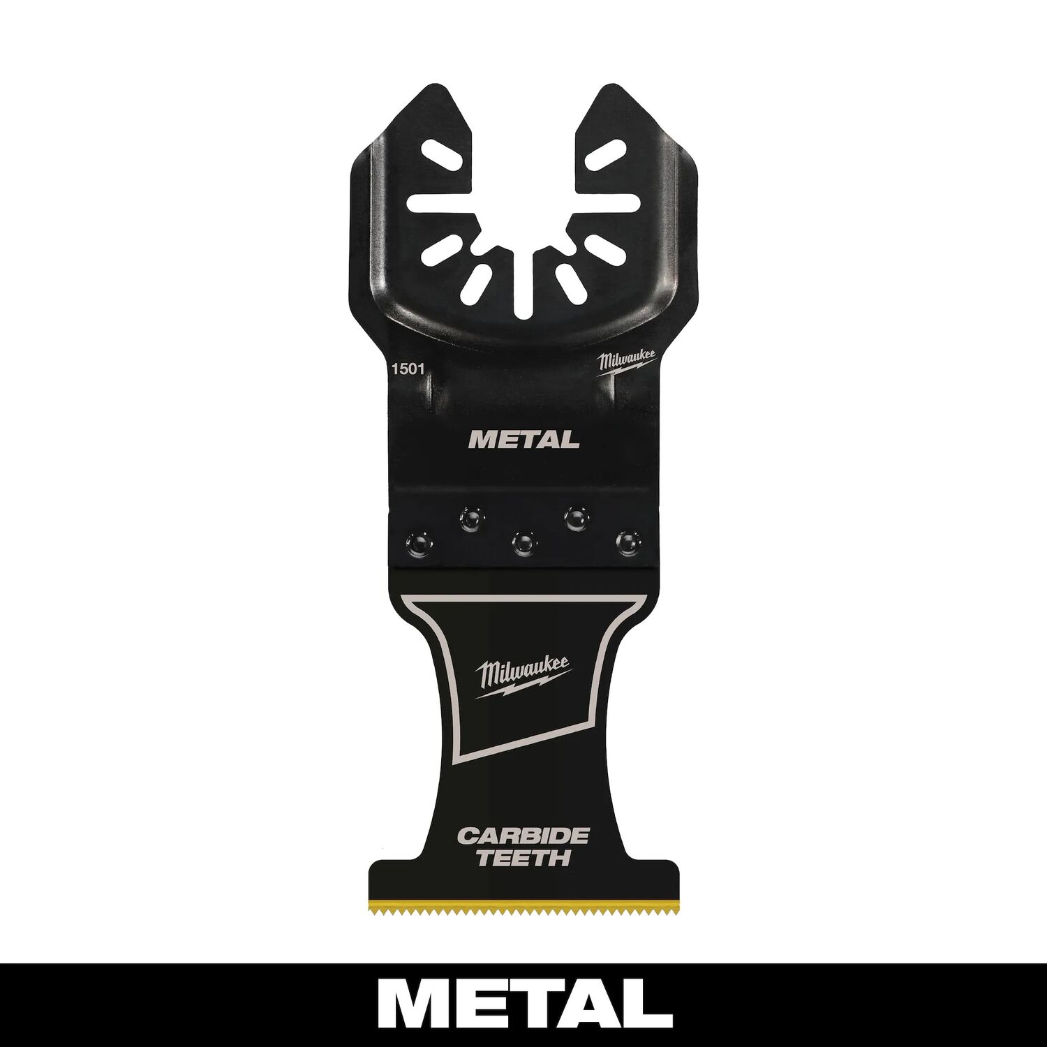 Milwaukee Open-Lok Oscillating Carbide Teeth Metal Universal Fit Blade, 1 3/8-In