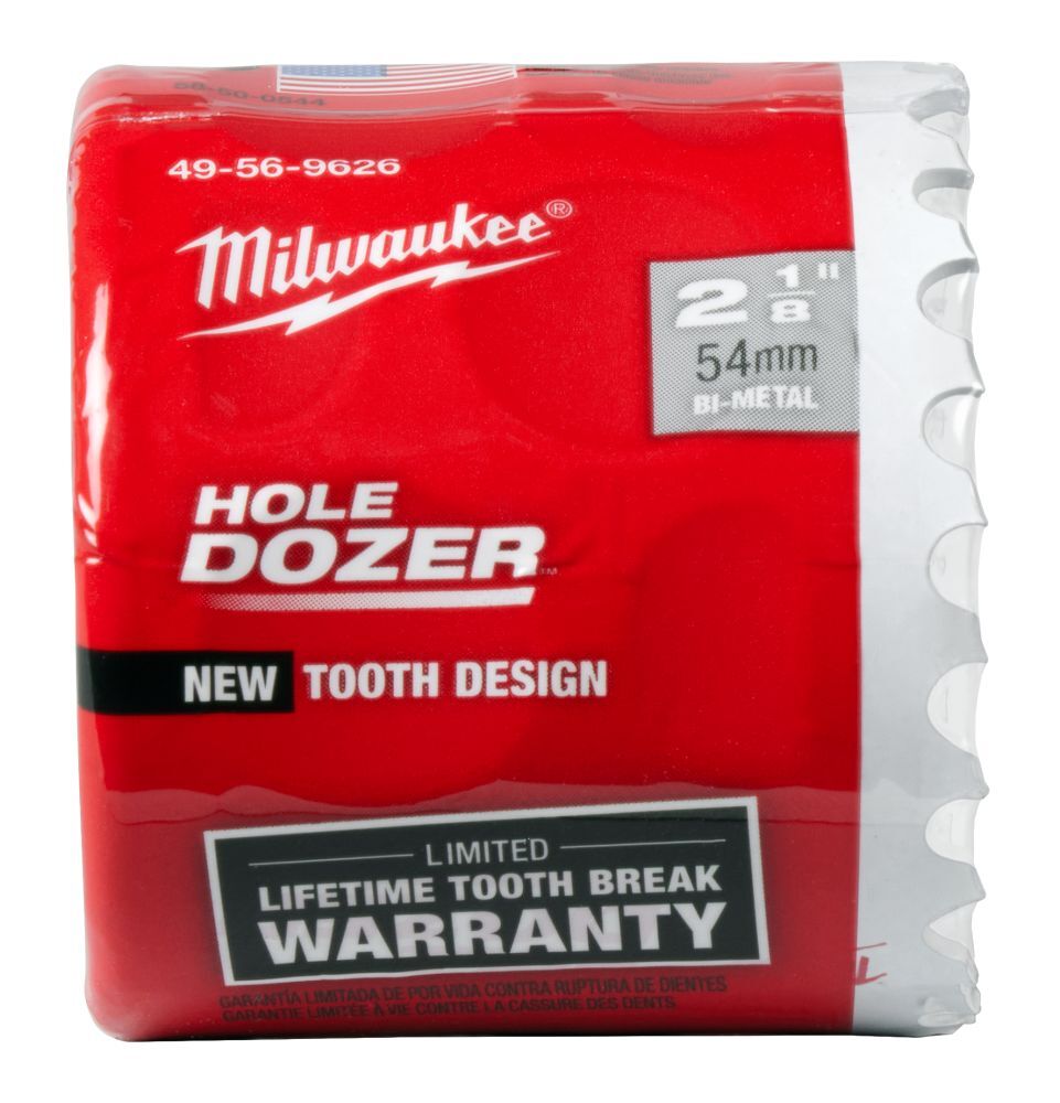 Milwaukee Hole Dozer Bi-Metal Cup Hole Saw, 2 1/8-In