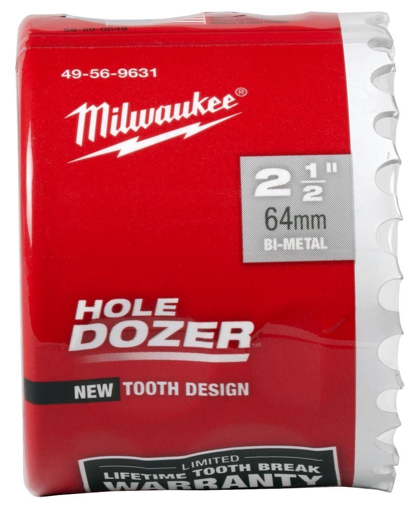 Milwaukee Hole Dozer Bi-Metal Cup Hole Saw, 2 1/2-In