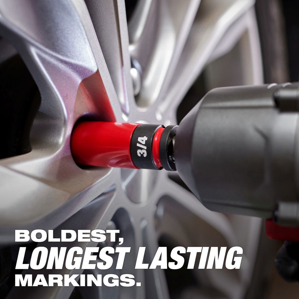 Milwaukee SHOCKWAVE Impact Duty 1/2-In Drive SAE & Metric Lug Nut Wheel Socket Set, 11-Pc