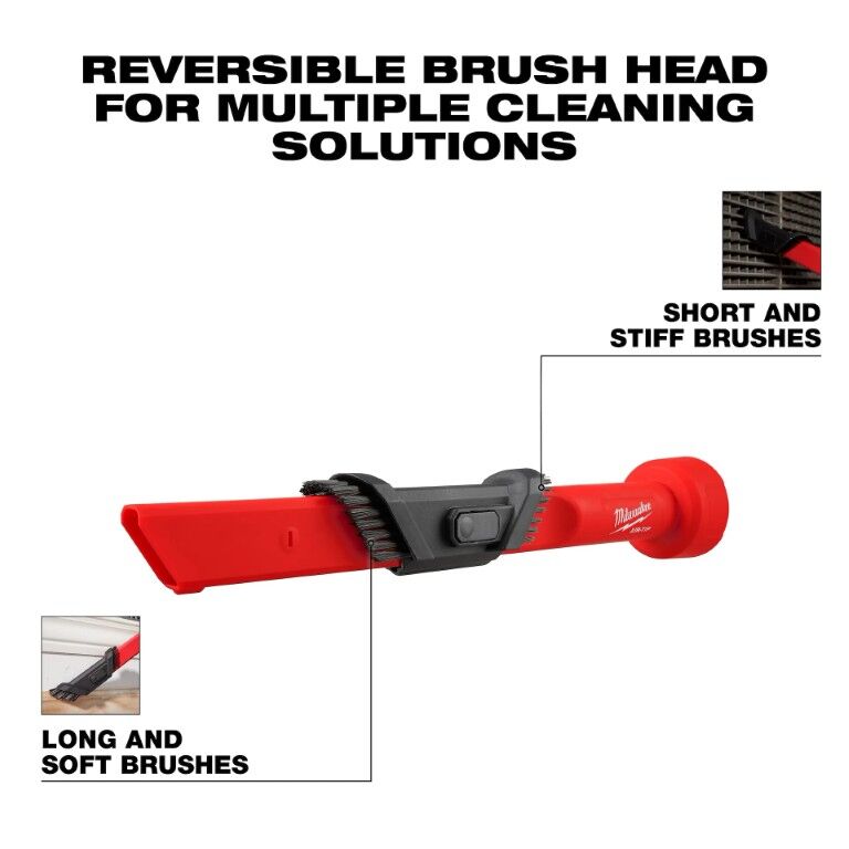 Milwaukee Air-Tip 3-In-1 Vacuum Crevice And Brush Tool