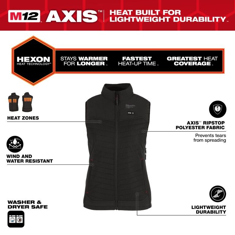 Milwaukee Women's M12 Heated AXIS Vest Kit