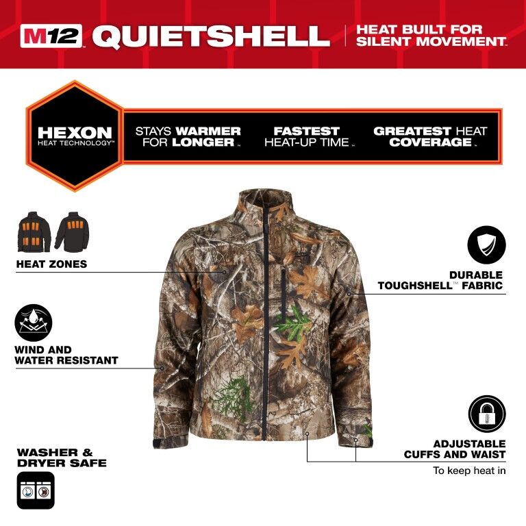 Milwaukee Men's M12 Heated QUIETSHELL Jacket