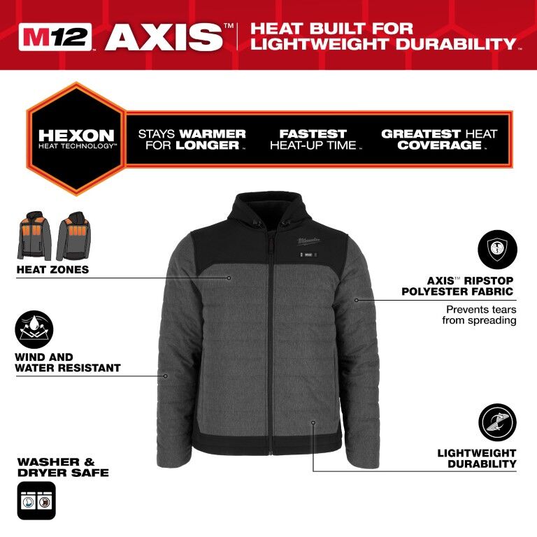 Milwaukee Men's M12 Heated AXIS Jacket