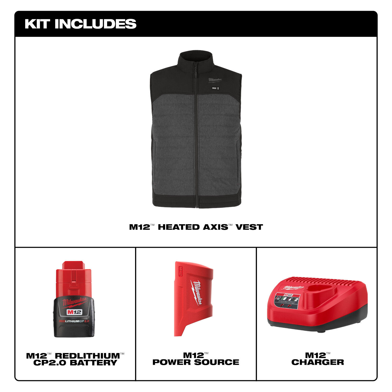 Milwaukee Men's M12 Heated AXIS Vest