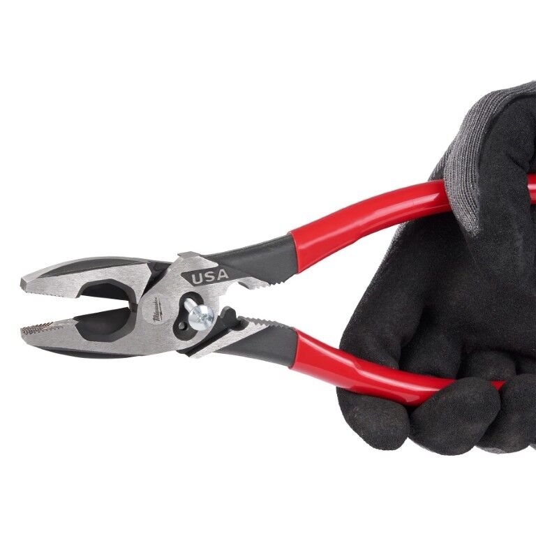 Milwaukee 9-In Lineman's Dipped Grip Pliers with Crimper & Bolt Cutter (USA)