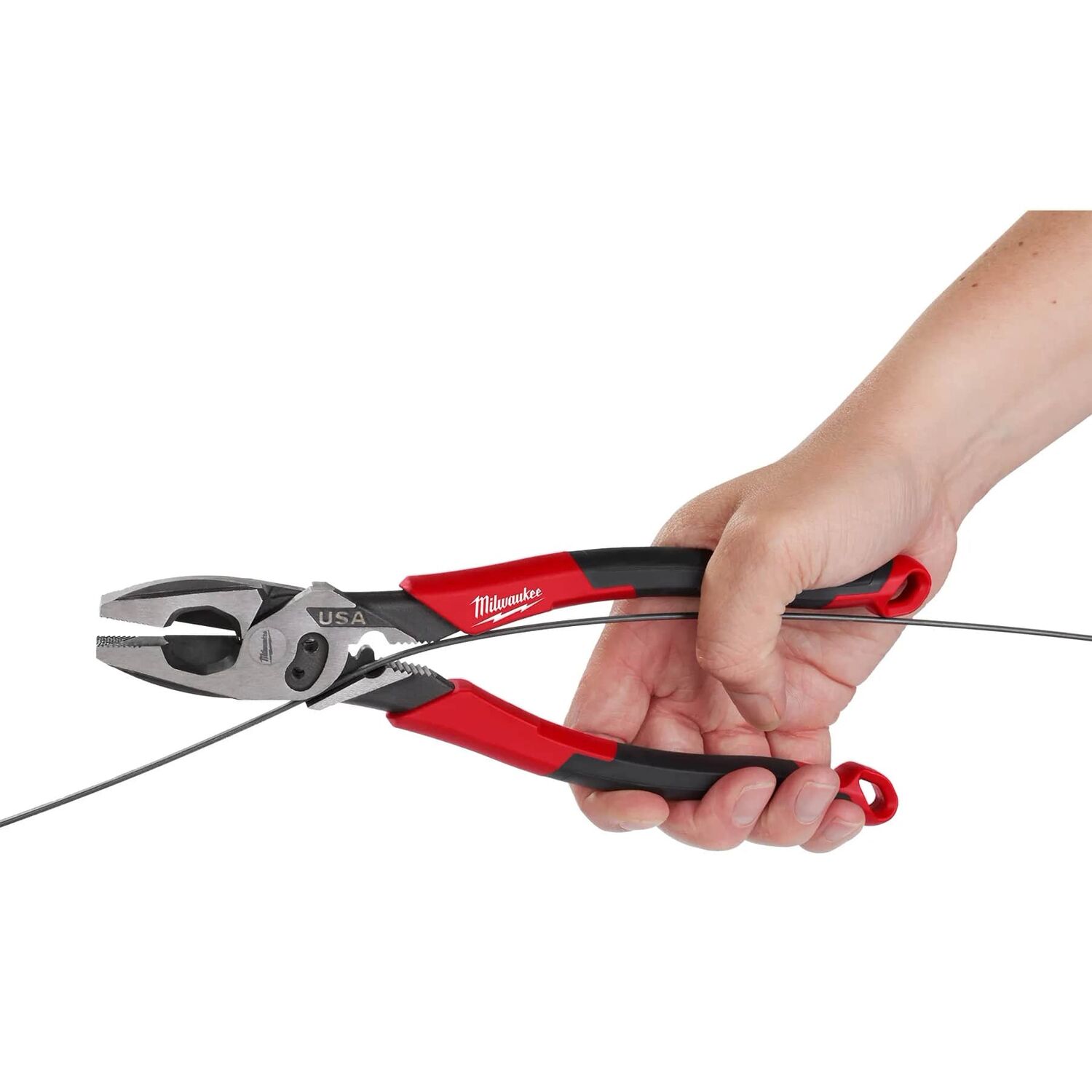 Milwaukee 9-In Lineman's Comfort Grip Pliers with Crimper and Bolt Cutter (USA)