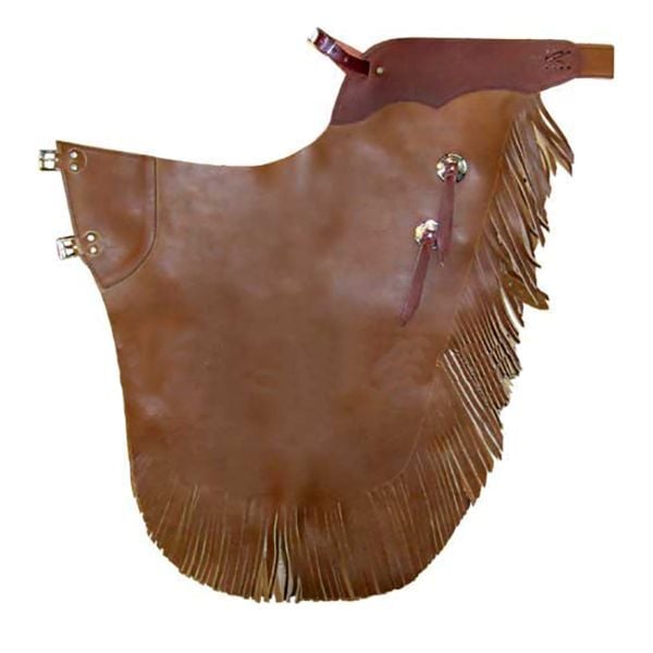 B Bar B Leather Basic Value Chinks - Tan, L, 29
