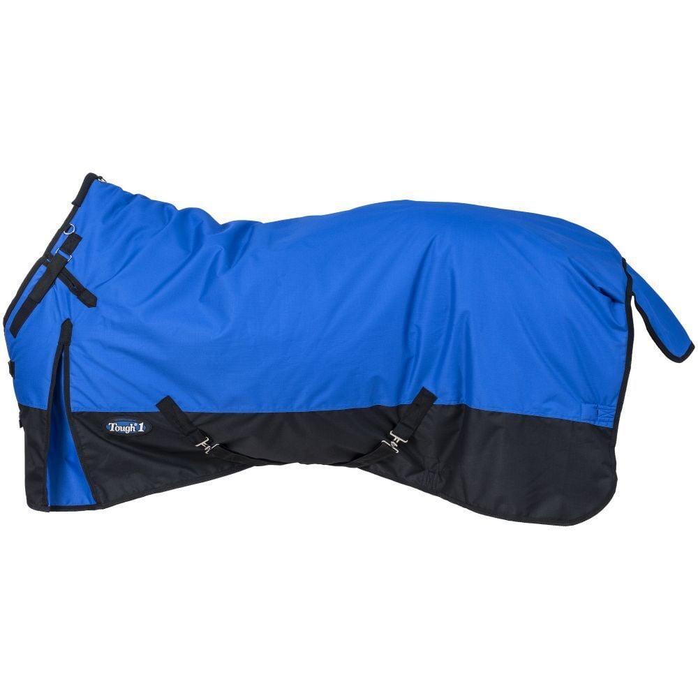 Tough1 600D Royal Blue Turnout Blanket With Snuggit, 78-In