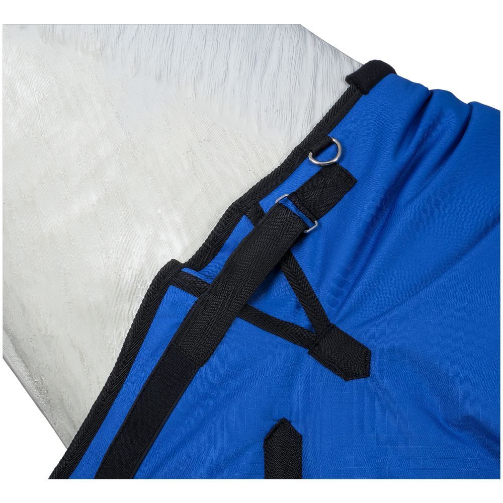 Tough1 600D Royal Blue Turnout Blanket With Snuggit, 78-In
