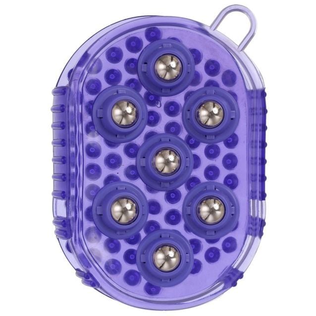 Tough1 Purple Rubber Jelly Massage Mitt, 6 X 4 1/4-In