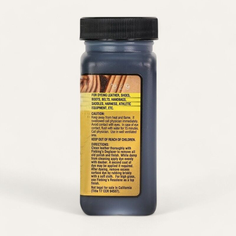 Fiebing's Black Leather Dye, 4-Oz