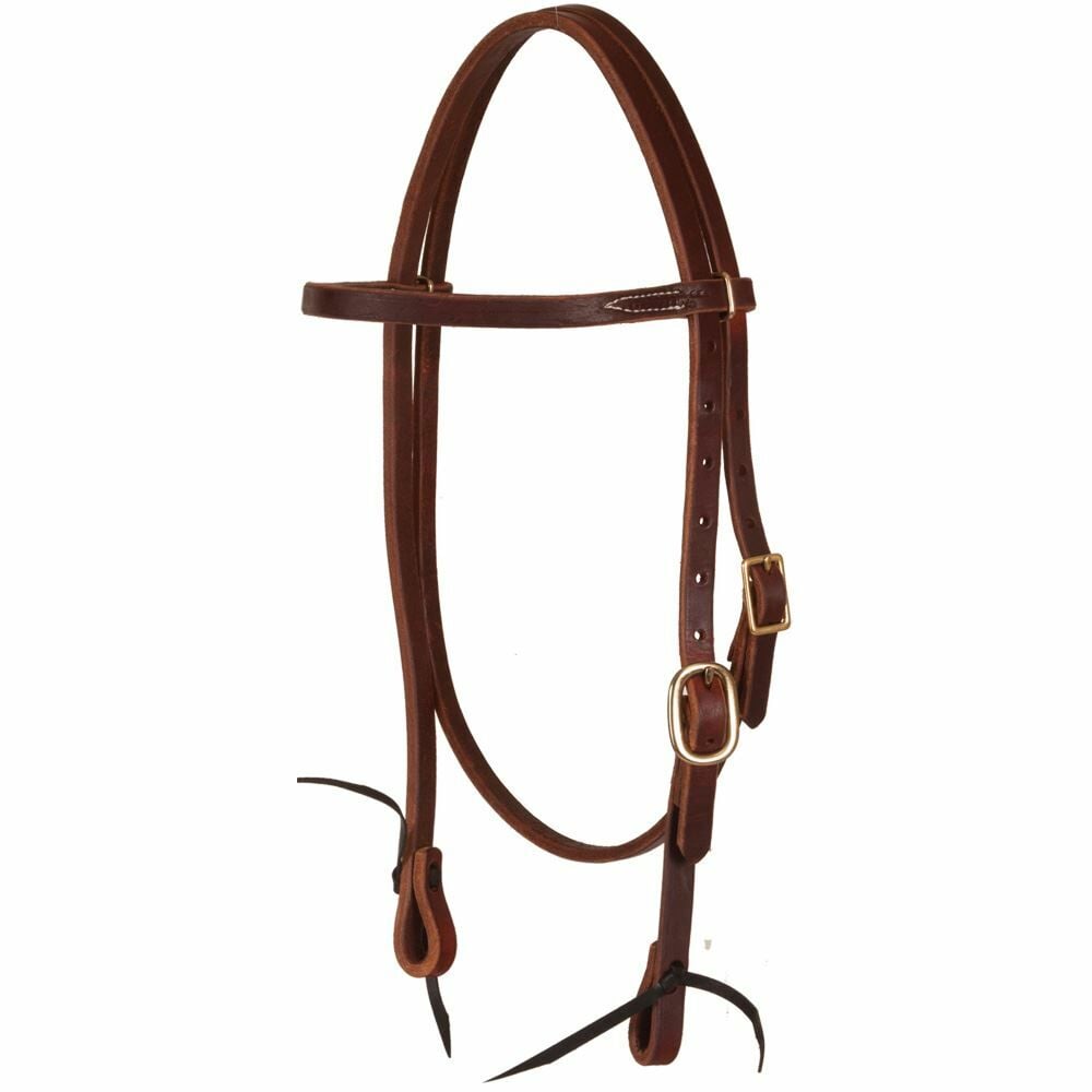 Oxbow Tack 5/8" Harness Leather Oiled Browband Headstall