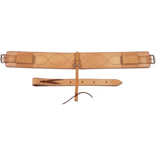 Oxbow Tack Russet Double & Stitched Flank - 3 In, Leather