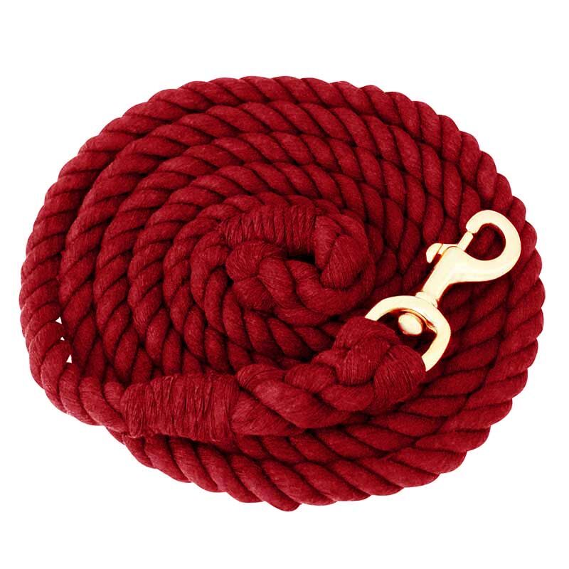 Partrade Cotton Lead with Bolt Snap in Red