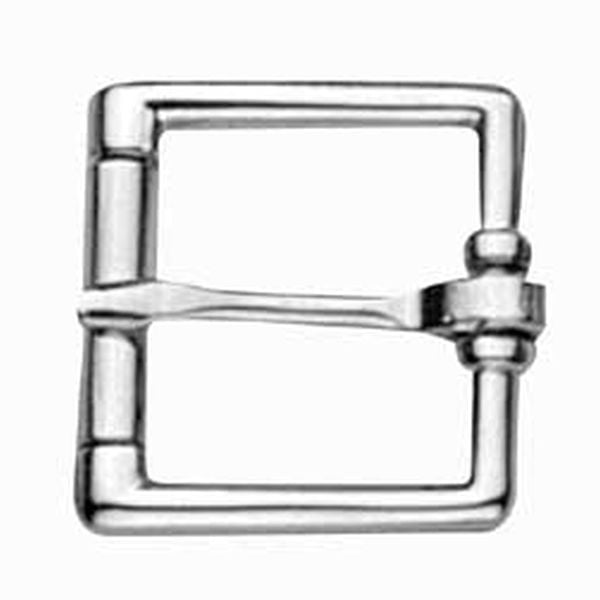 Partrade Plated Heel Buckle W/ Roller - Nickel, 3/4 in