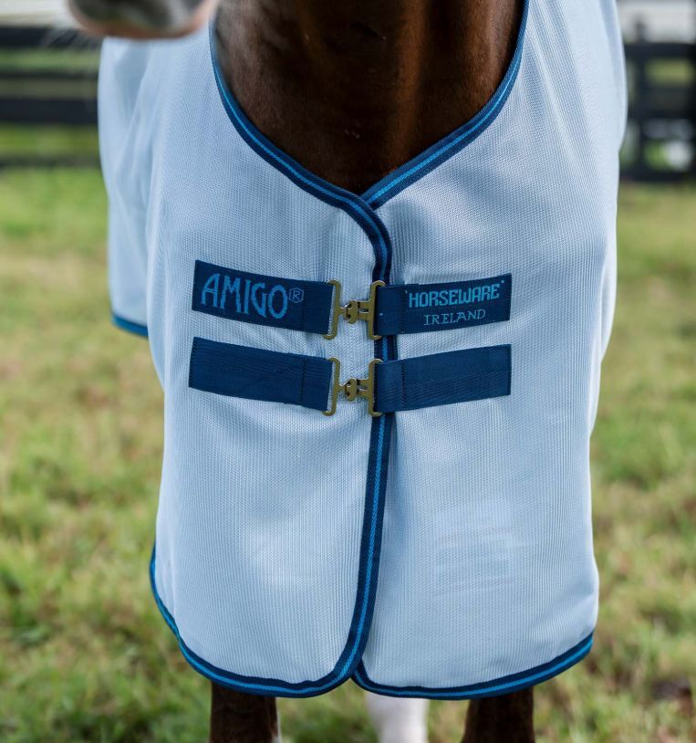 Horseware Silver Amigo Bug Rug Fly Sheet, 78-In