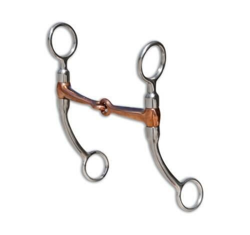 Pro Choice Bob Avila Copper Snaffle Bit - Silver, 5 in