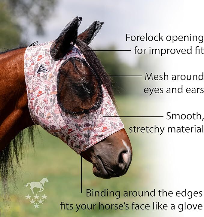 Professional's Choice Cowgirl Pony Comfort-Fit Fly Mask
