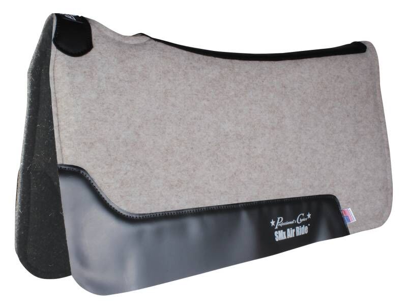Professional's Choice Cowboy Felt Air Ride Tan Saddle Pad Felt Bottom, 31-1/2-In x 34-In
