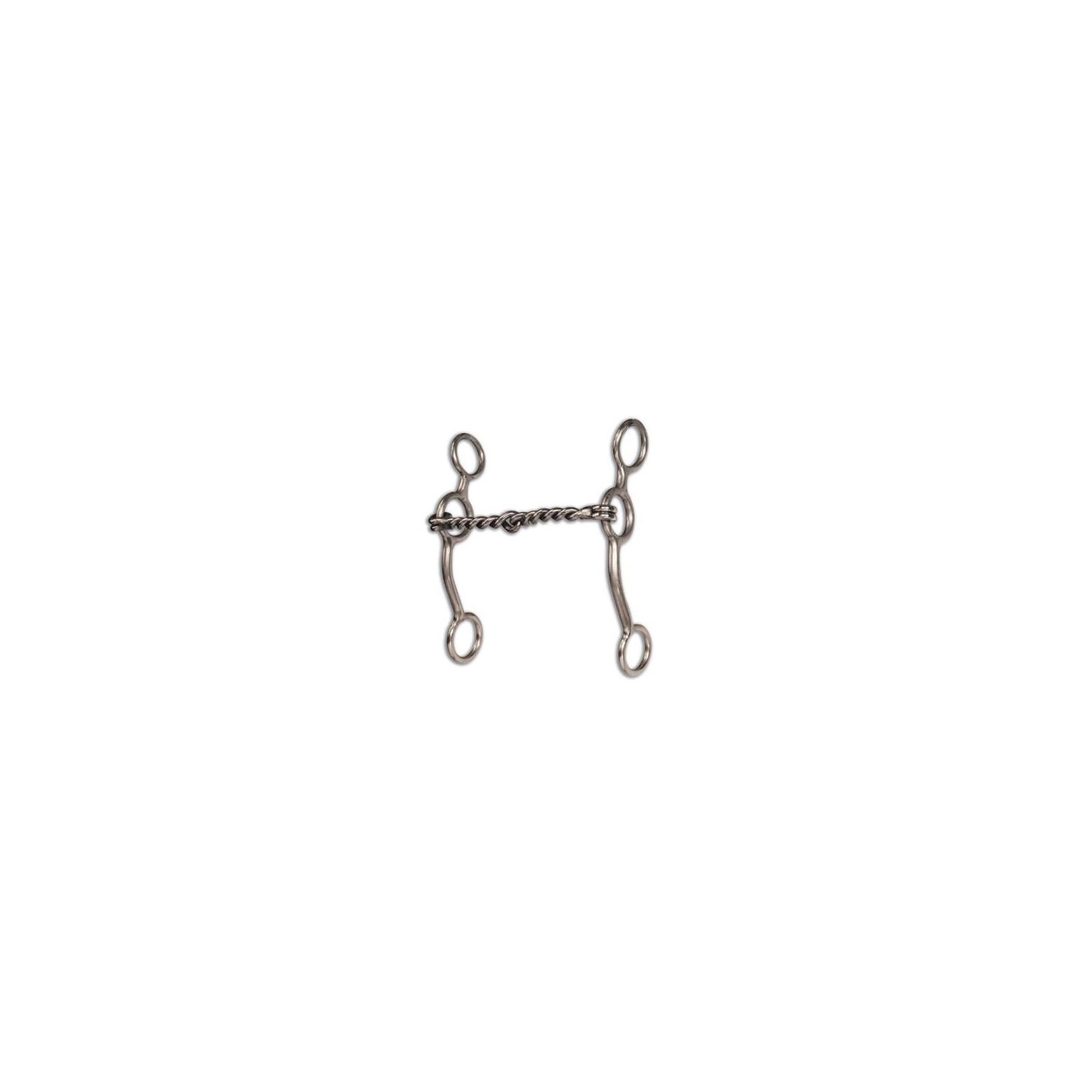 Equisential Twisted Wire Snaffle Bit | Long Shank Horse Bit For Performance Riding