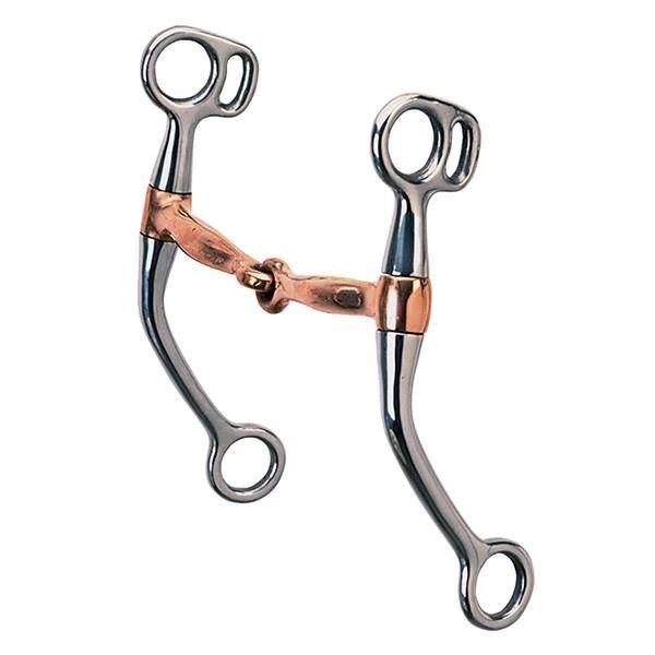 Weaver Leather Tom Thumb Bit, Copper Plated Mouth, 5-In