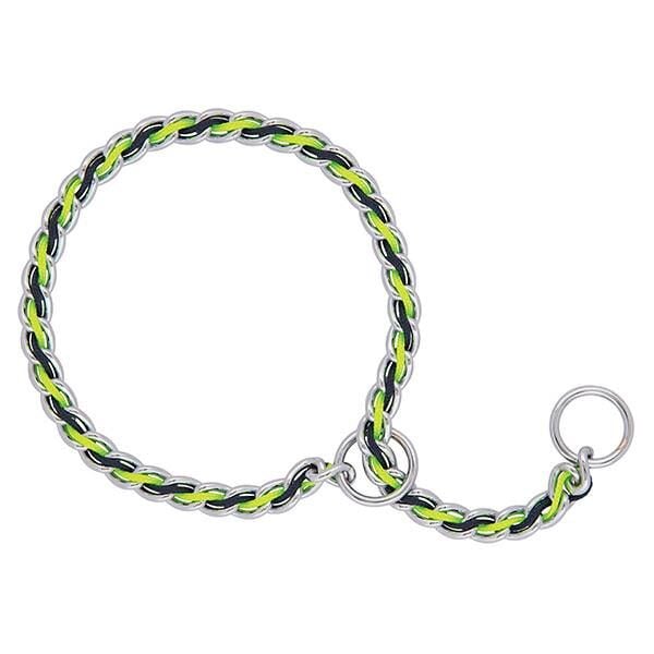 Terrain D.O.G. Lime & Navy Laced Chain Slip Collar, 20-In