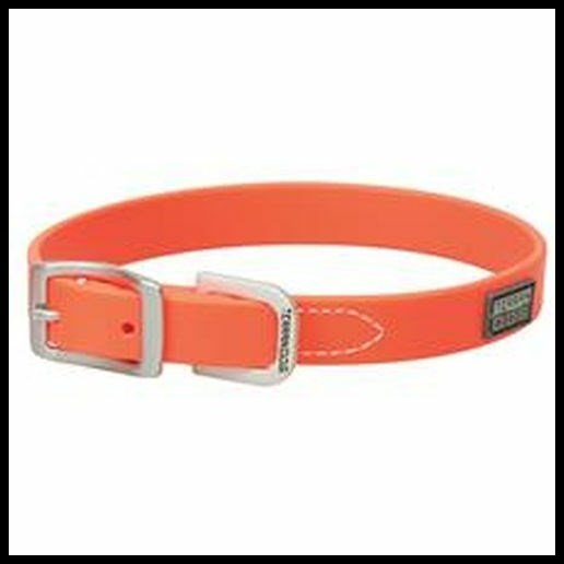 Weaver Leather 3/4In Dog Collar - Blaze Orange, 3/4 X 15 in