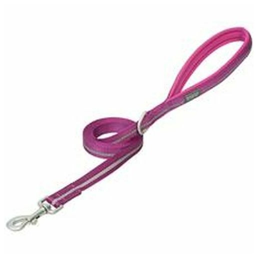 Weaver Leather Reflective Lined Dog Leash - Purple, 1 X 4 ft