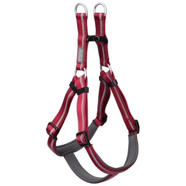 Terrain D.O.G. Large Claret Reflective Neoprene Lined Harness
