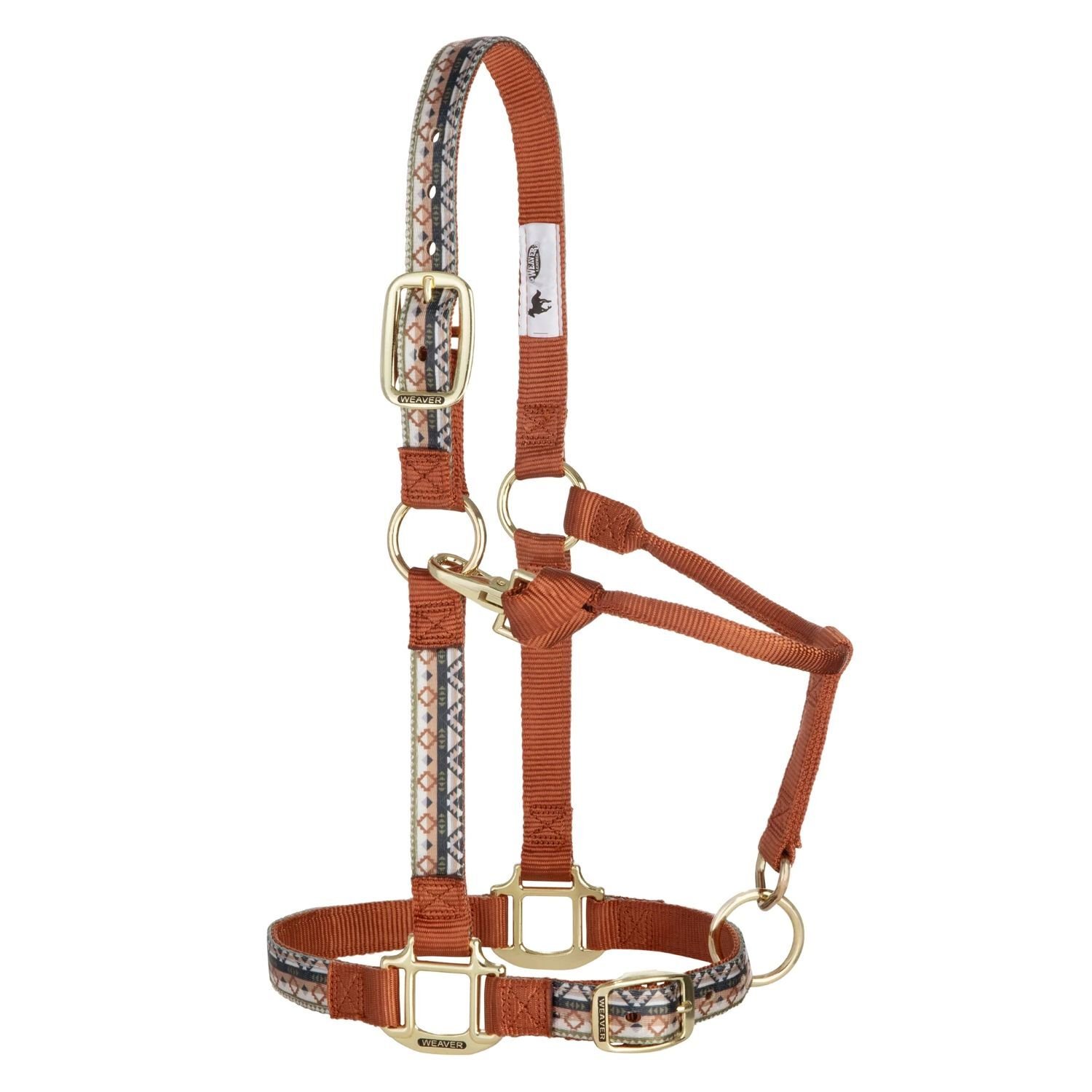 Weaver Leather Medium Trekking West Patterned Adjustable Halter, 1-In