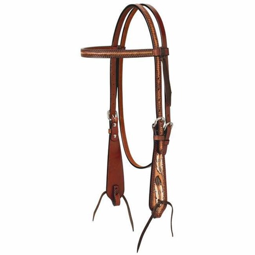 Weaver Leather Coco Feather 5/8" Browband Headstall