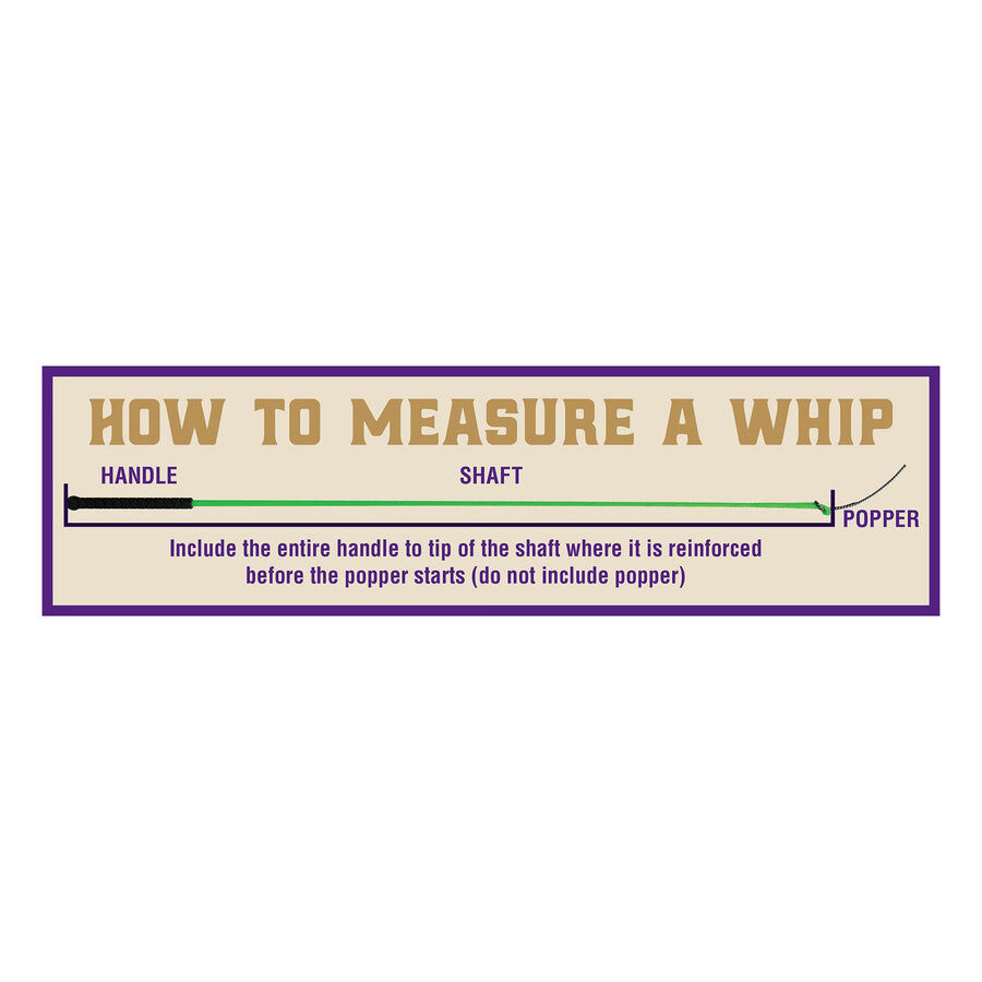 Weaver Livestock Basic Whip with Chrome Tipped Handle, 36-In