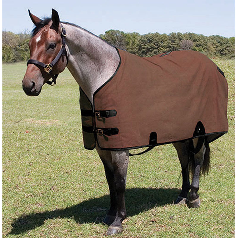 Mustang Manufacturing Brown Canvas Stable Blanket, 76-In