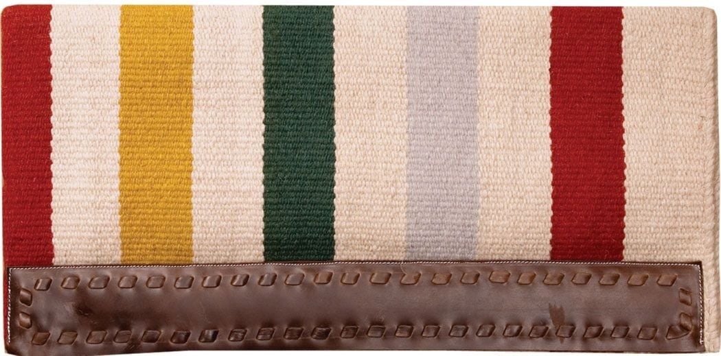 Mustang Manufacturing Cream/Multi-Stripes Casa Zia Blankets, 32-In x 32-In