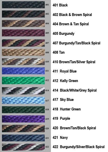 Double Diamond Halter Co. 8200 Series Lead Assortment, 5/8-In x 12-Ft