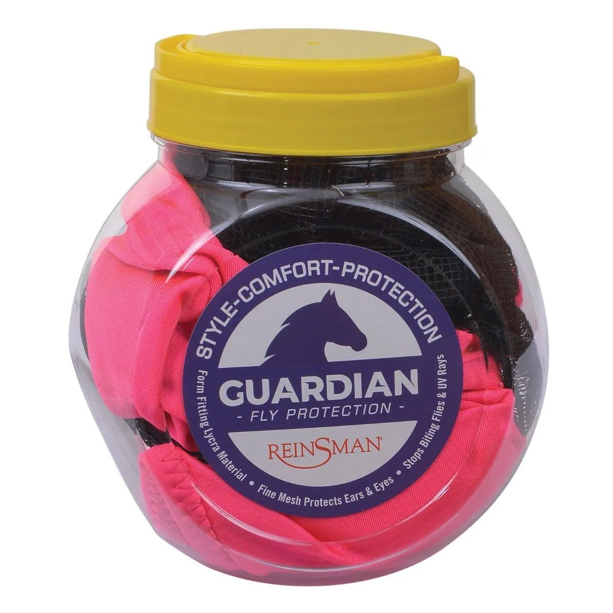 Reinsman Lycra Fly Mask Pink, Medium