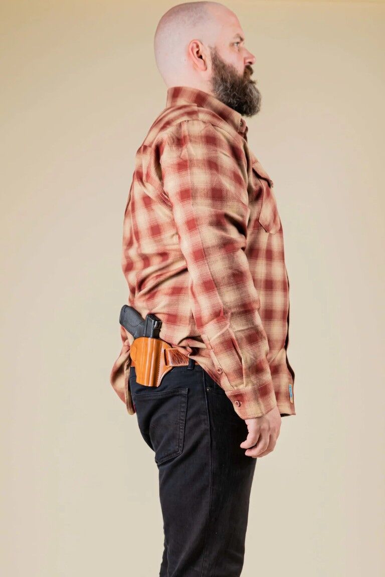 Bianchi Leather Remedy Tan Leather Right Handed Glock 19/23/32 Belt Slide Holster