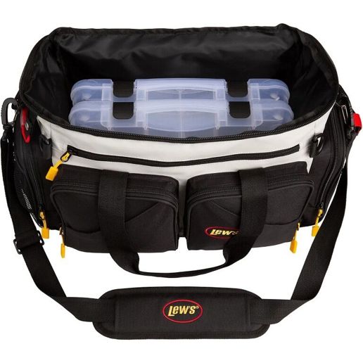 cheap soft tackle box TideRex Fishing Bag for Plastic Bait Storage Organizer 900D The base is also impregnated with Rustrictor LIV Fishing Tackle Tote Large