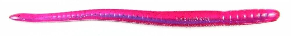 Roboworm Fat Worm Morning Dawn Red Flake Bait, 6 in., 8-Pk